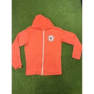Baltimore Orioles The Elevin Group Mens XL Orange Zip Up Lightweight Hoodie MLB